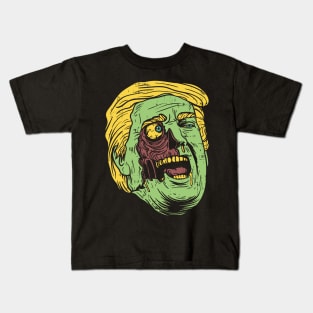Zombie undead Donald Trump Make Halloween Great Again Scary Kids T-Shirt